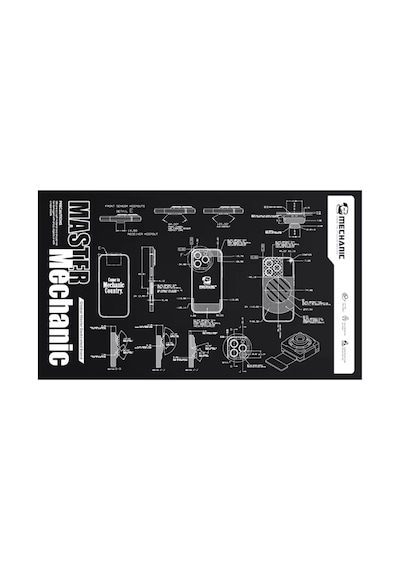 Mechanic V77 600x350mm Antistatik Isıya Dayanıklı Teknik Servis Çalışma Matı