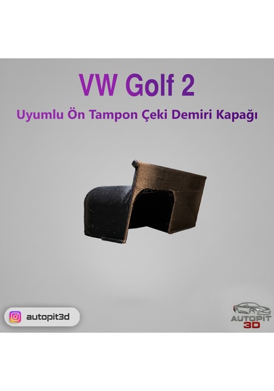 Vw Golf 2 Uyumlu Ön Tampon Çeki Demiri Kapağı