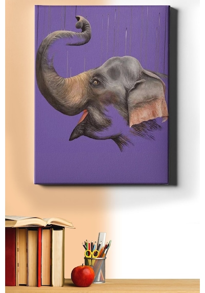 Webstyle Sayılarla Boyama Seti Kasnaklı Neşeli Fil 50 X 65 Cm