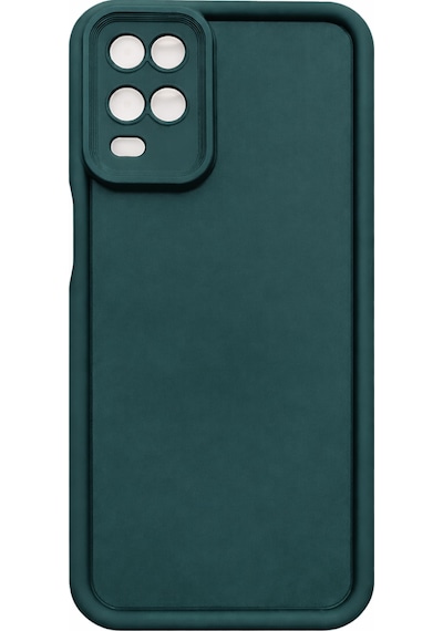 Oppo A54 4g Uyumlu Kamera Çıkıntılı Mat Silikon Telefon Kılıfı Yeşil