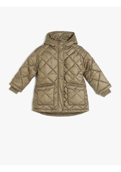 Koton Oversize Şişme Mont Kapşonlu Çıtçıt Detaylı Kapitone Haki 5wkg00028aw Haki Koton Oversize Şişme Mont Kapşonlu Çıtçıt Detaylı Kapitone Haki 5wkg00028aw Haki