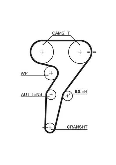 Triger Kayış Seti - Alfa Romeo 145, 156, Spider, 166, Gtv, 155, Barchetta, Coupe - Gates-k035429xs