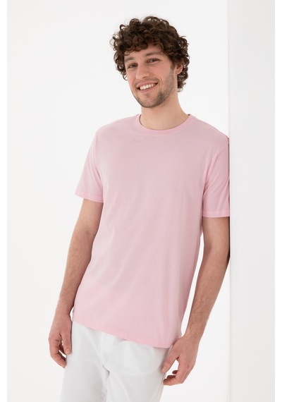 U.S. Polo Assn. Erkek Regular Fit Bisiklet Yaka Açık Pembe Basic Tişört 50305985-VR078 U.S. Polo Assn. Erkek Regular Fit Bisiklet Yaka Açık Pembe Basic Tişört 50305985-VR078