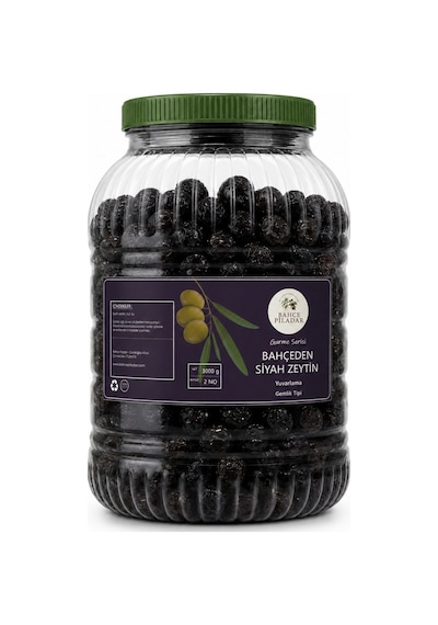 Gurme Serisi - Yuvarlama Siyah Zeytin 2 No 220-260 Dane 3000 Gr