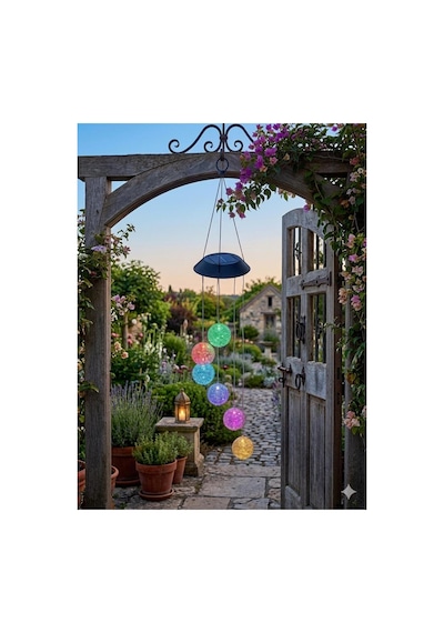 Solar Güneş Enerjili 6 Lı Kristal Top Bahçe Dekoru - Renk Değiştiren Led Lambalı, Ip44 Su Geçirmez Dekoratif Bahçe Ve Balkon Aydınlatması