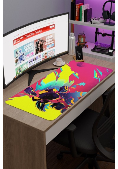 Cyberpunk Edgerunners Dikişli Kauçuk Oyuncu Mousepad V3 - 90x40 Xxl Gaming Mouse Pad