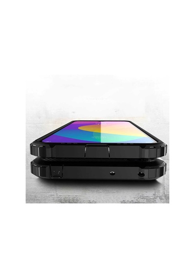 Noktaks - Xiaomi Uyumlu Xiaomi Mi 9 Lite - Kılıf Çift Katman Zırh Tank Crash Military Kapak - Kırmızı