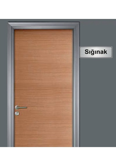10X20 Cm Sığınak Yazılı Metal Yönlendirme Levhası