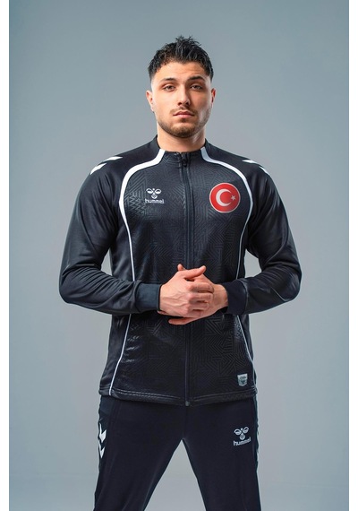 Hummel Target Milli Takım Kamp Eşofman Üstü Siyah