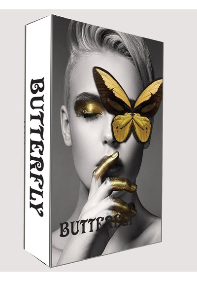 250 Butterfly Dekoratif Kitap Kutusu