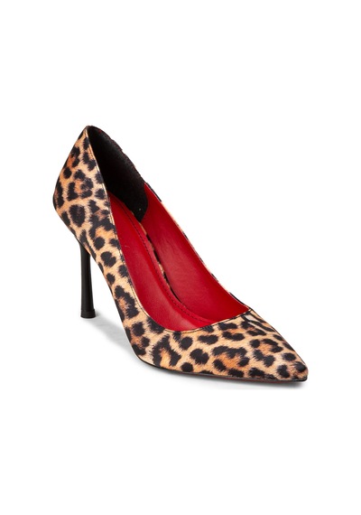 Deery Kadın Leopar Desenli Stiletto Topuklu Ayakkabı - P4539zlprm01 Kahverengi
