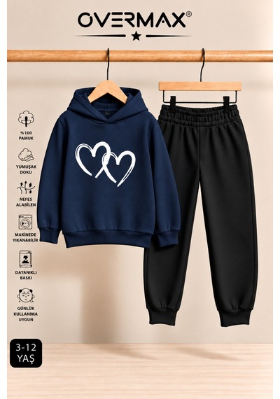 Overmax Çift Kalp Baskılı Çocuk Kapüşonlu Sweatshirt Eşofman Takımı 3-12 Yaş Lacivert Üst-siyah Alt - 923598938 Lacivert Üst-siyah Alt Overmax Çift Kalp Baskılı Çocuk Kapüşonlu Sweatshirt Eşofman Takımı 3-12 Yaş Lacivert Üst-siyah Alt - 923598938 Lacivert Üst-siyah Alt