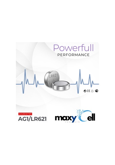 MaxyCell 24 Adet Ag1 Lr41 Lr736 / L736 / G3 / G3a / 3ga / 192 / Gp192 / V3ga / Rw87 1.5v MaxyCell Düğme Piller