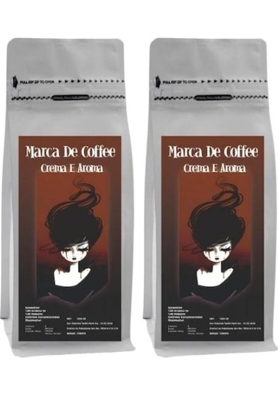 Marca De Coffee Crema E Aroma Espresso Kahve 2 KG