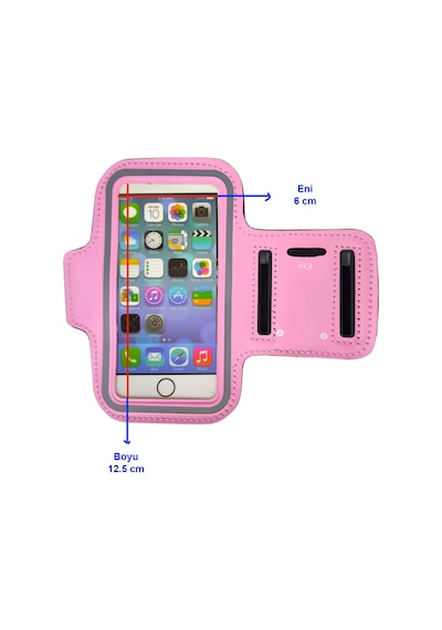Cep Telefonu İçin 12.5cm X 6cm Ölçülerinde Kol Bandı Taşıma Kılıfı