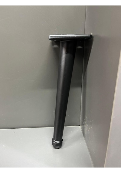 Bone X Metal Ayak 20cm Mat Siyah Koltuk Puf Dolap Tv Ünite Modern Mobilya Ayağı Komidin Konsol