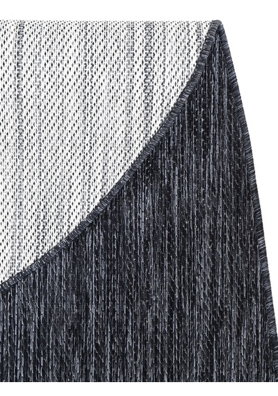 Konfor Halı Tema 9034 Lacivert Sisal Hasır İç Dış Mekan Kilim Dekoratif Bahçe Balkon Salon Halısı Lacivert
