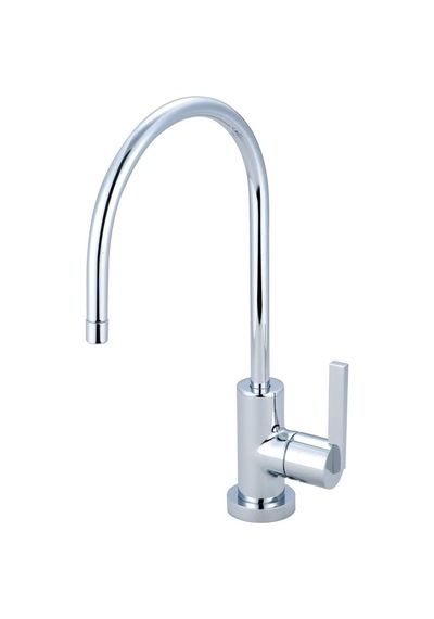 Kingston Brass Ks8191ctl Continental Tek Saplı Su Filtrasyon Bataryası, Cilalı Krom, 12,7 Cm Diğer