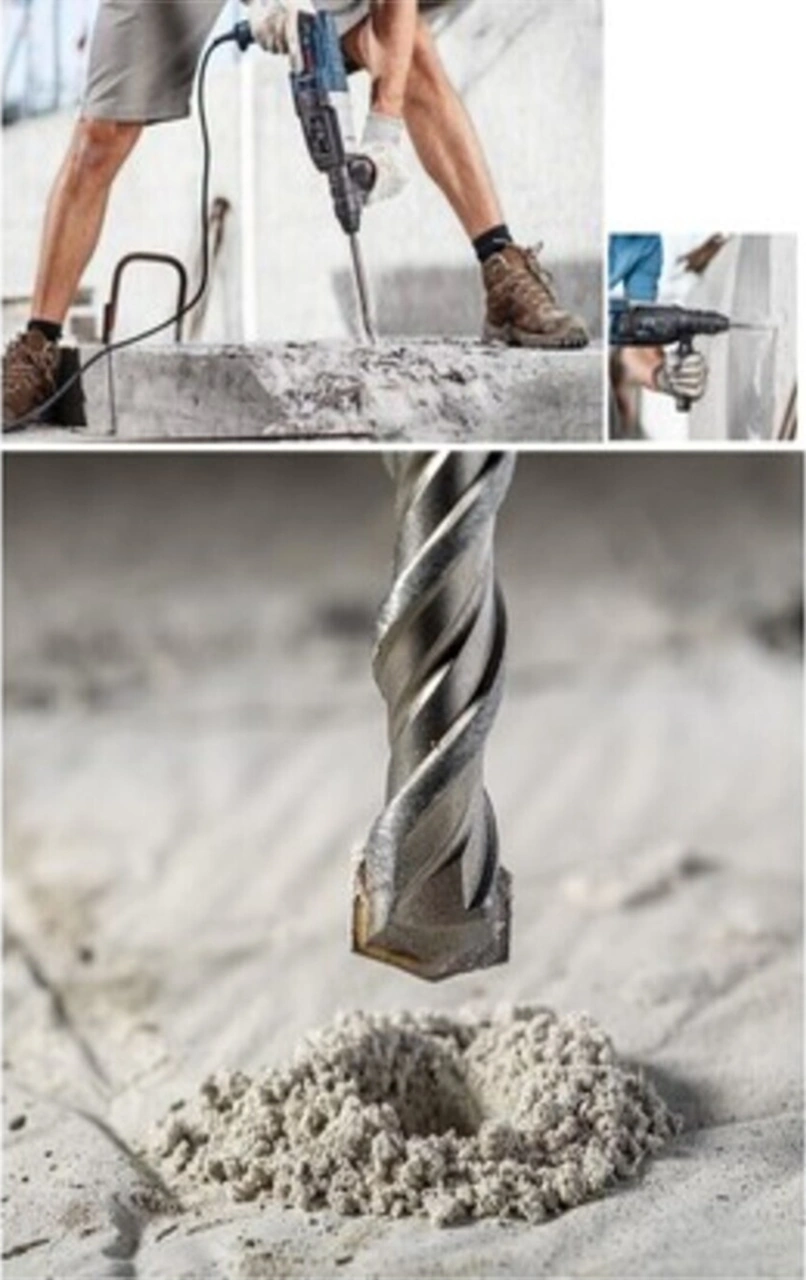 Sds Plus Kırıcı Delici Hilti Duvar Ve Beton Delme Matkap Ucu Seti 7 Parça 210mm Boy 6mm-12mm