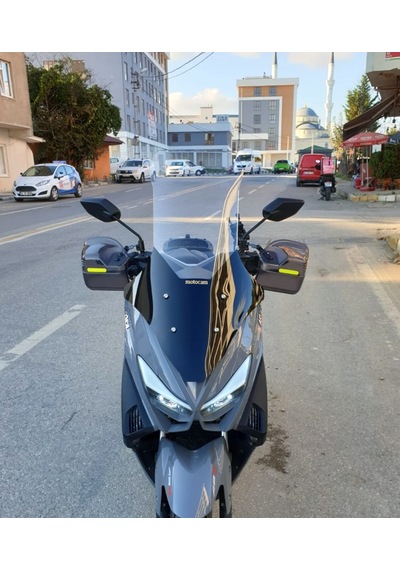 Motocam Arora Max T Ön Cam 2022-2026 Model 78cm Şeffaf Renkli 4mm Uzun