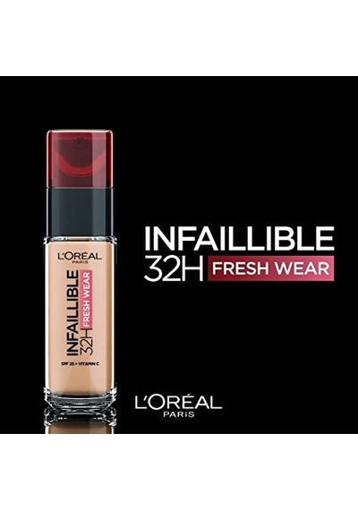 L'oreal Paris Infaillible 32h Fresh Wear C Vitaminli Fondöten - 145 Rose Beige 30 Ml C Vitamini İle, Taze, Nemli Ve Parlayan Cilt, Kalıcı Aşınma, Su Ve Transfer Korumalı, Hafif 00