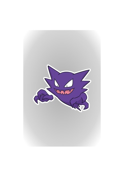 10 X 8 Cm Haunter Pokemon Sticker Motor Araba Kask Laptop Sticker
