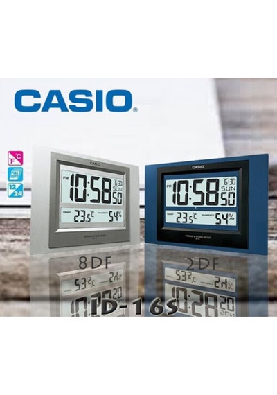 Casio Id-16s-2df Dijital Termometreli Nem Ölçer Masa Ve Duvar Saati