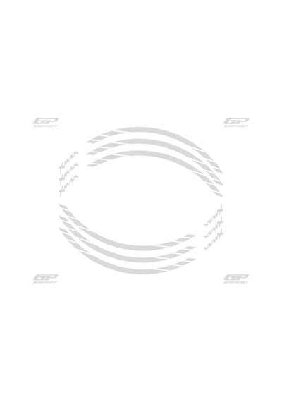 GP Kompozit Yamaha XMAX 2004-2022 Uyumlu Jant Şeridi Reflektif Gri