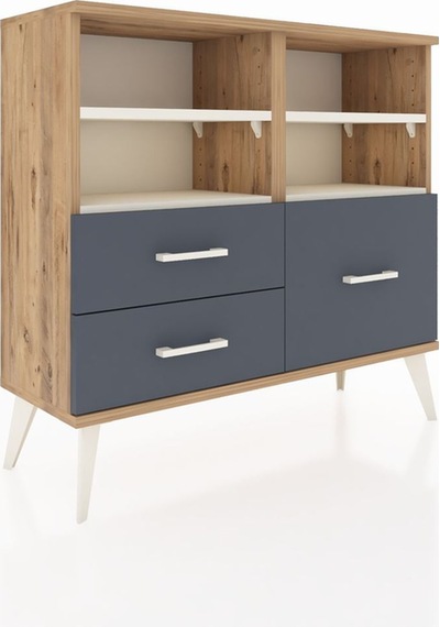 Arges Şifonyer 4 Raflı 3 Çekmeceli 88x30x80 Çam-aytaşı/antrasit Aytaşı/antrasit Arges Şifonyer 4 Raflı 3 Çekmeceli 88x30x80 Çam-aytaşı/antrasit Aytaşı/antrasit