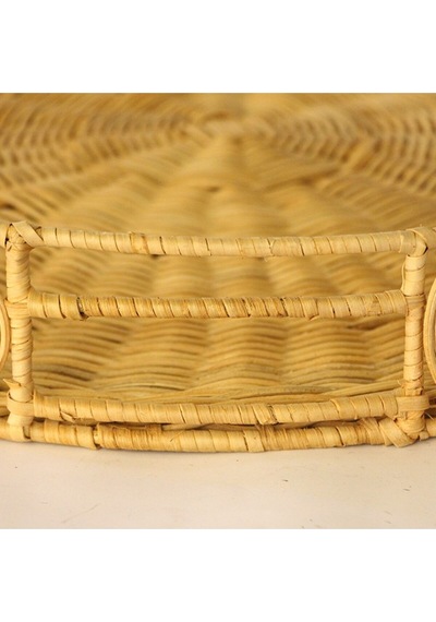 Lantana 45x6 Cm. Rattan Tepsi Bej