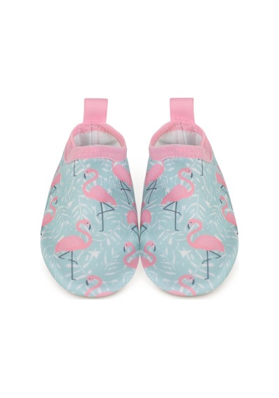 Civil Girls Flamingo Baskılı Tabansız 21-25 Numara Deniz Ayakkabısı - Yeşil Mint