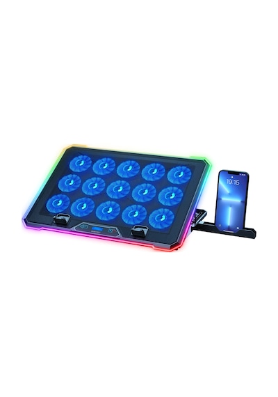 Aero Storm V15 Rgb 15 Fanlı 10 Rgb Modlu 9-17.3'' Notebook Soğutucu Stand Laptop Soğutucu