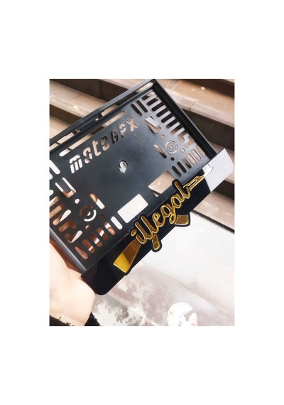 Motorsiklet Plakalık Lazer Kesim Pleksi / Illegal Motor Plakalık Isimli Plakalık - 784761839