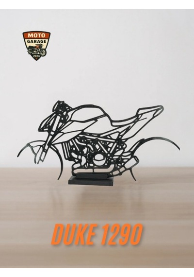 Ktm Duke 1290 Masa Dekoru Motor Figürü - Motosiklet Silüeti