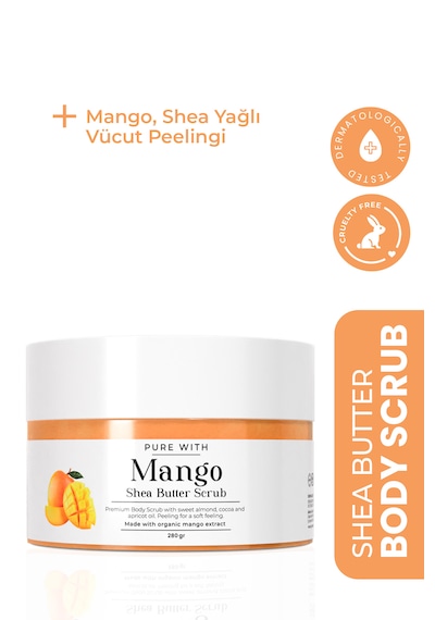 Mango Ve Shea Özlü Vücut Peelingi 280 Gr Besleyici, Arındırıcı Ve Nemlendirici Scrub