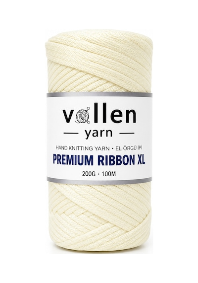 Premium 200gr/4mm Polyester Ribbon Ip,makrome Ipi,çanta Ipi,hobi Ipi,supla Ipi,ekru