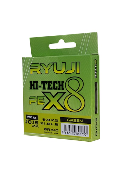 Ryuji Hı-tech Pe 8b Green 150m İp Misina Kalınlık Mm : 0,21mm