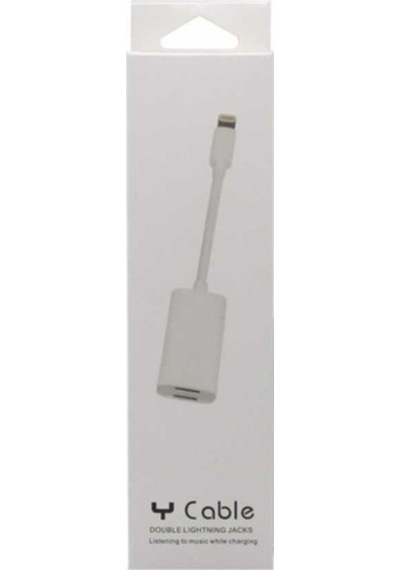 Teknogreen Tku-111 Apple Uyumlu iPhone Şarj Çoklayıcı Y Kablo