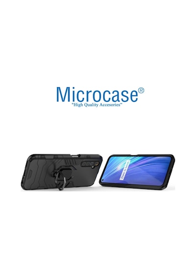 Microcase Realme 6 Batman Yüzük Standlı Kılıf