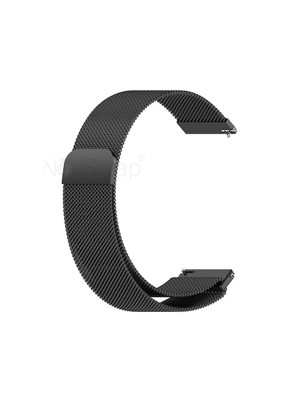 Novstrap Huawei Watch Gt4 41mm İle Uyumlu Kordon 18mm Pimli Mıknatıslı Metal Hasır Kordon Kayış
