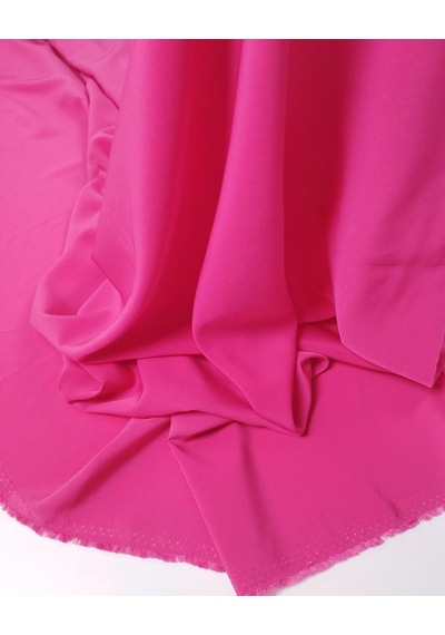 Şeker Pembe Krep Şifon Kumaş İnce Hafif Dökümlü 150x250cm-11782