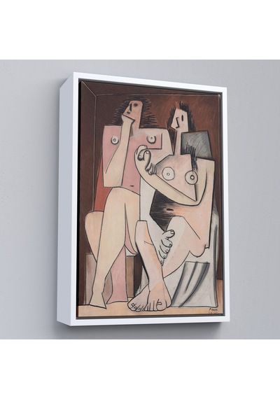 Çerçeveli Pablo Picasso - Adam Ve Kadın Soyut Tablosu - Homme Et Femme-7329