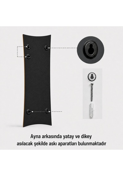Modern Kavisli Boy Aynası 40x120 Cm Dalgalı Formlu Minimalist Dekoratif Duvar Aynası Altın
