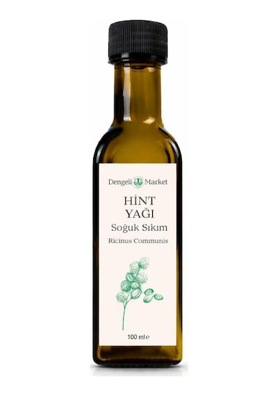Hint Yağı 100 Ml - Soğuk Sıkım Castor Oil, Saç, Kaş, Kirpik Ve Cilt Bakımı İçin Nemlendirici Ve 0.3 ML