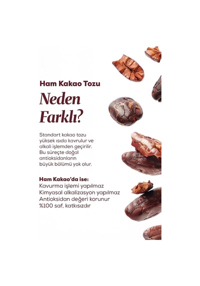 Ham Kakao Tozu 140 Gr. Doğal Ve Katkısız