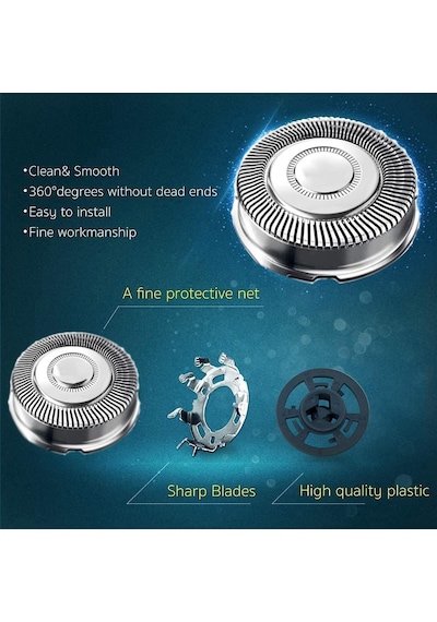 Sh71 Yedek Başlıklar Philips Norelco Tıraş Makinesi Serisi 7000 Ve 5000 Üçlü Tıraş Makinesi İle Uyumlu Dayanıklı Keskin Bıçak, Comfortcut Yedek Bıçaklar, Philips Norelco S7782 S7788 İçin Tıraş Bıçağı