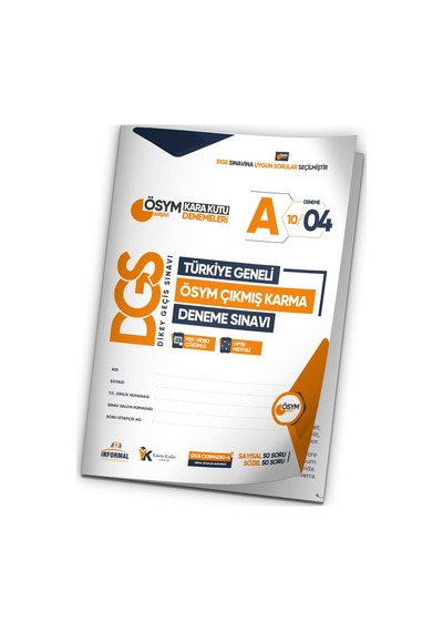 2025 DGS ÖSYM Arşivi Karma Çıkmış Soru TG Deneme 10/4. Kitapçık