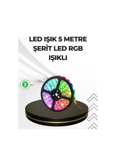 Mey İthalat Dekoratif Kumandalı Şerit Led 5 Metre