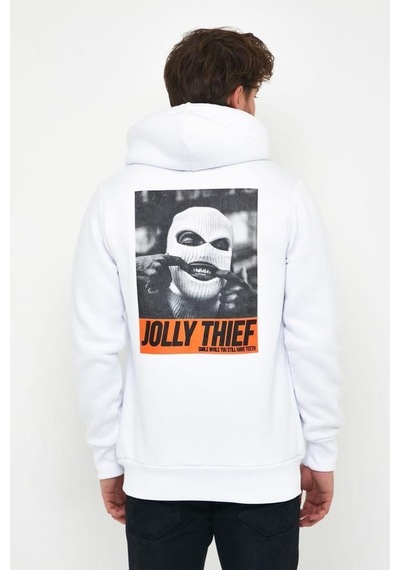 Oksit Claud Jolly Thief Baskılı Unisex Sweatshirt