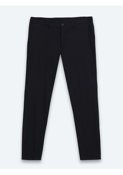 Kip Lacivert Dokuma Jogging Fit Casual Pamuk Karışımlı Pantolon Lacivert -